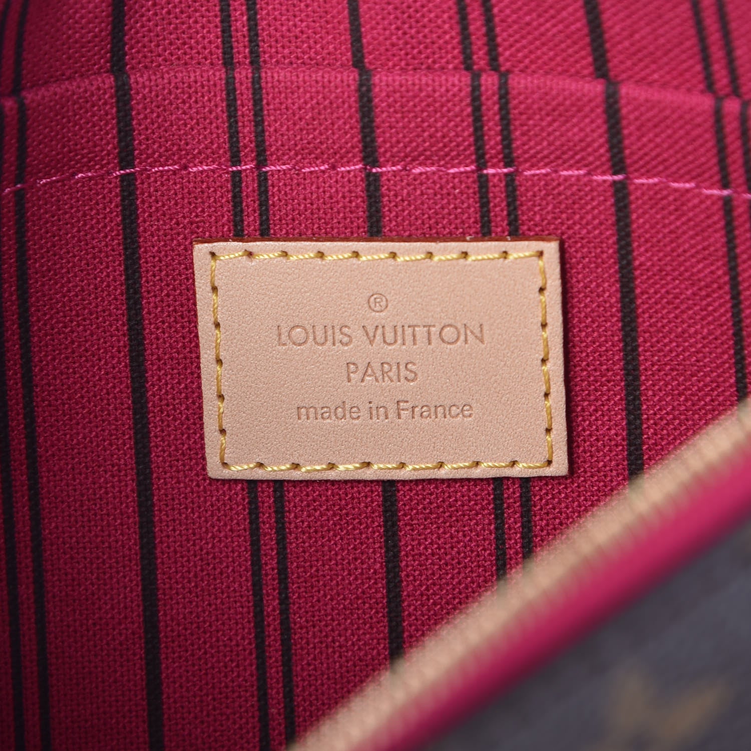 Louis Vuitton Monogram Neverfull MM GM Pochette Pivoine 6 of 7