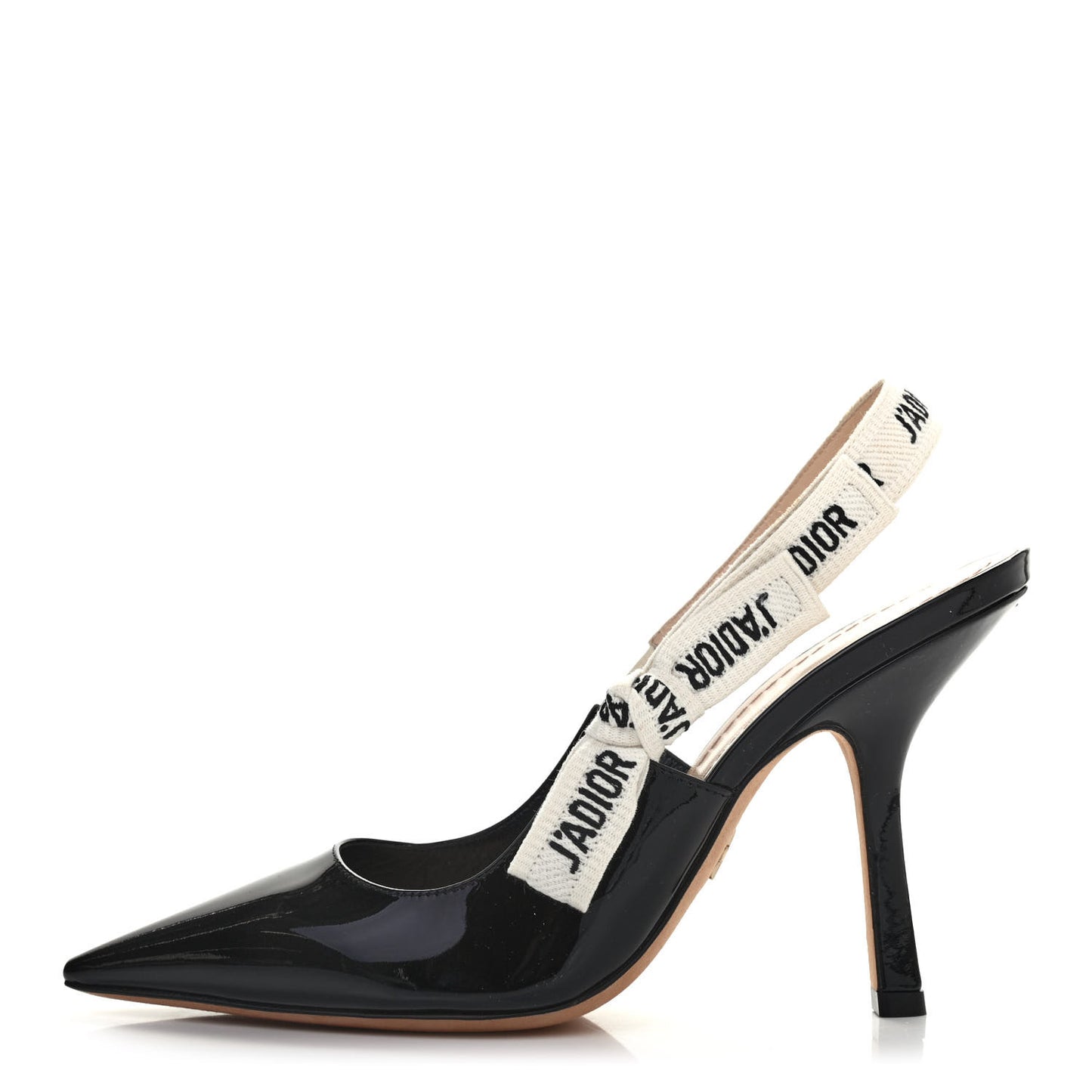 Patent Ribbon J'Adior Slingback 100mm Pumps 38 Black