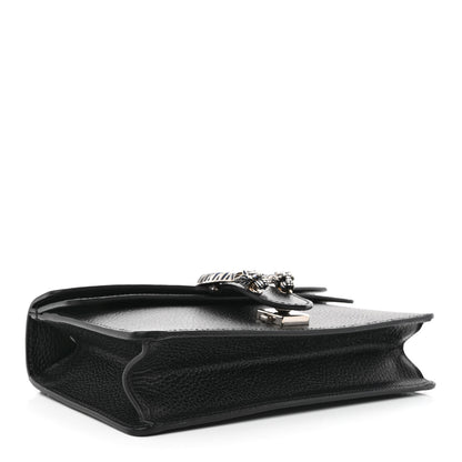 Gucci Dollar Calfskin Enamel Small Dionysus Shoulder Bag Black Electric Blue 4 of 10