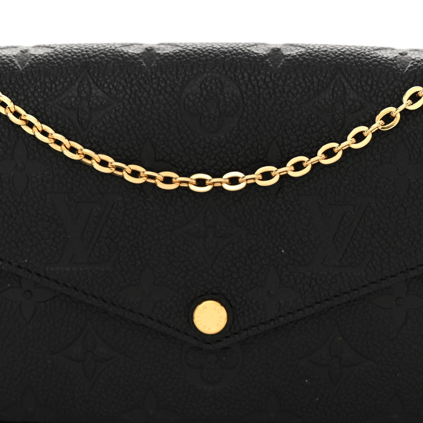 Empreinte Pochette Felicie Chain Wallet Black