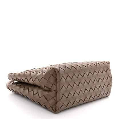 Bottega Veneta Nappa Intrecciato Small Andiamo Shoulder Bag Taupe Grey 4 of 10