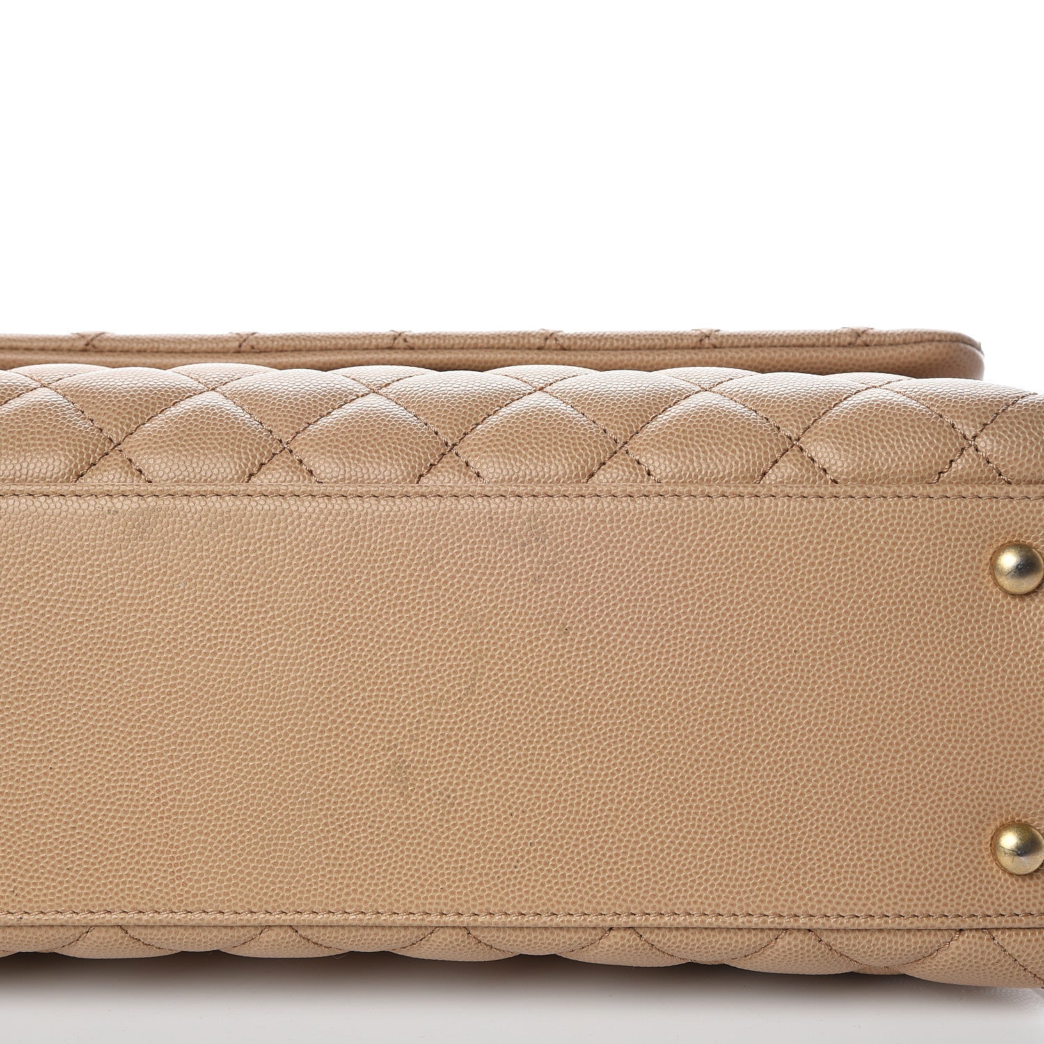 Chanel Caviar Lizard Embossed Quilted Small Coco Handle Flap Beige 10 of 12