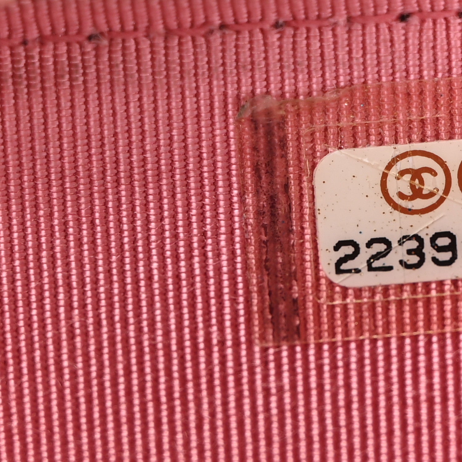 Chanel Caviar Chevron Quilted Zip Coin Purse Pink 7 of 9