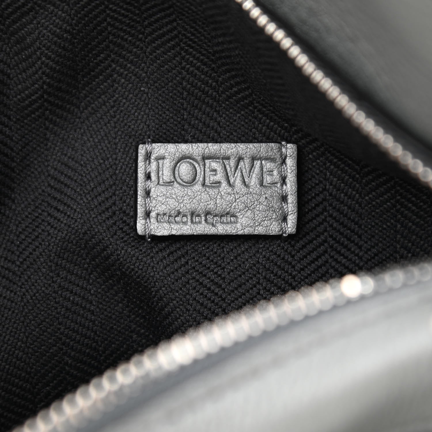 Loewe Metallic Calfskin Mini Puzzle Bag Gunmetal 6 of 11