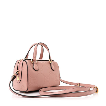 Gucci GG Gilbert Calfskin Jumbo Super Mini Top Handle Bowler Bag Soft Pink 3 of 12