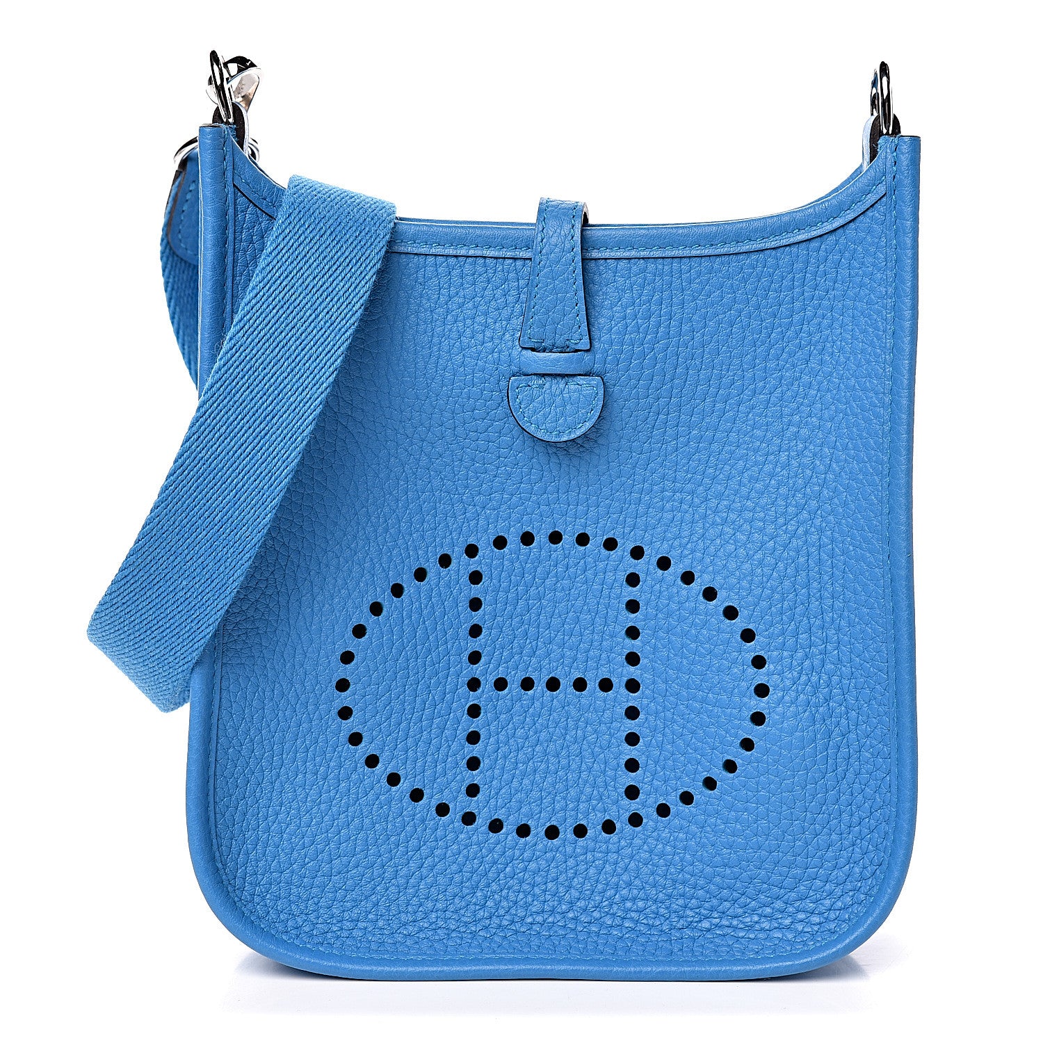 Hermes Taurillon Clemence Evelyne TPM Bleu Zanzibar 1 of 11