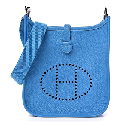 Hermes Taurillon Clemence Evelyne TPM Bleu Zanzibar 1 of 11