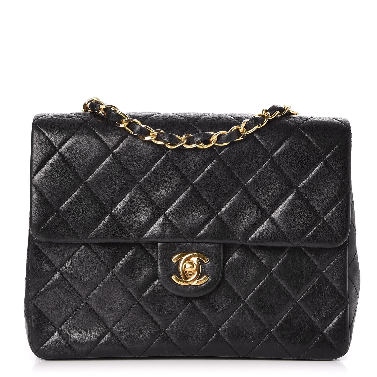 Chanel Lambskin Quilted Small Flap Black 1 of 9