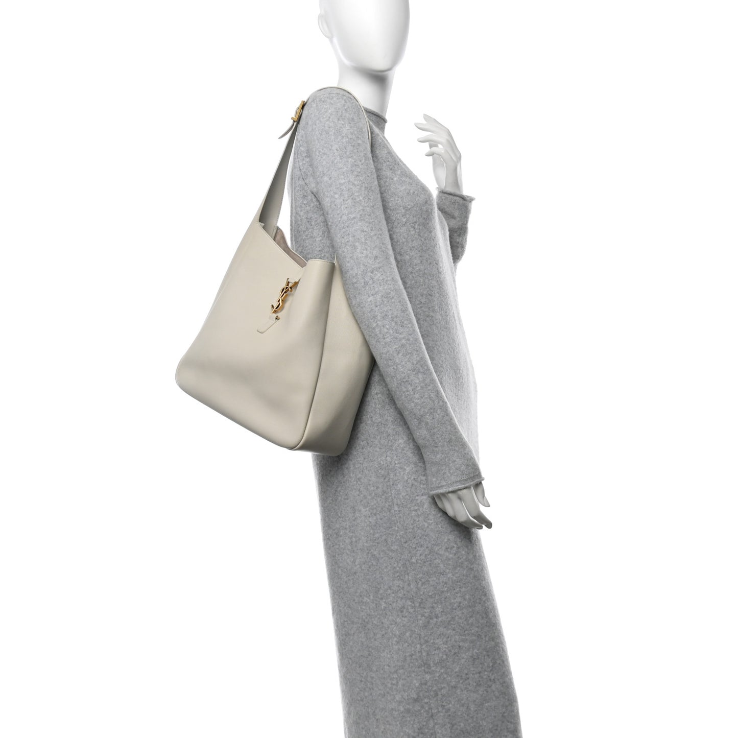 Smooth Calfskin Large Le 5 A 7 Soft Hobo Blanc Vintage