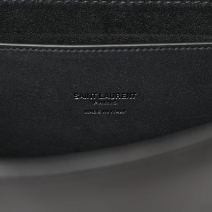 Saint Laurent Smooth Calfskin Monogram Medium Kaia Satchel Black 6 of 11