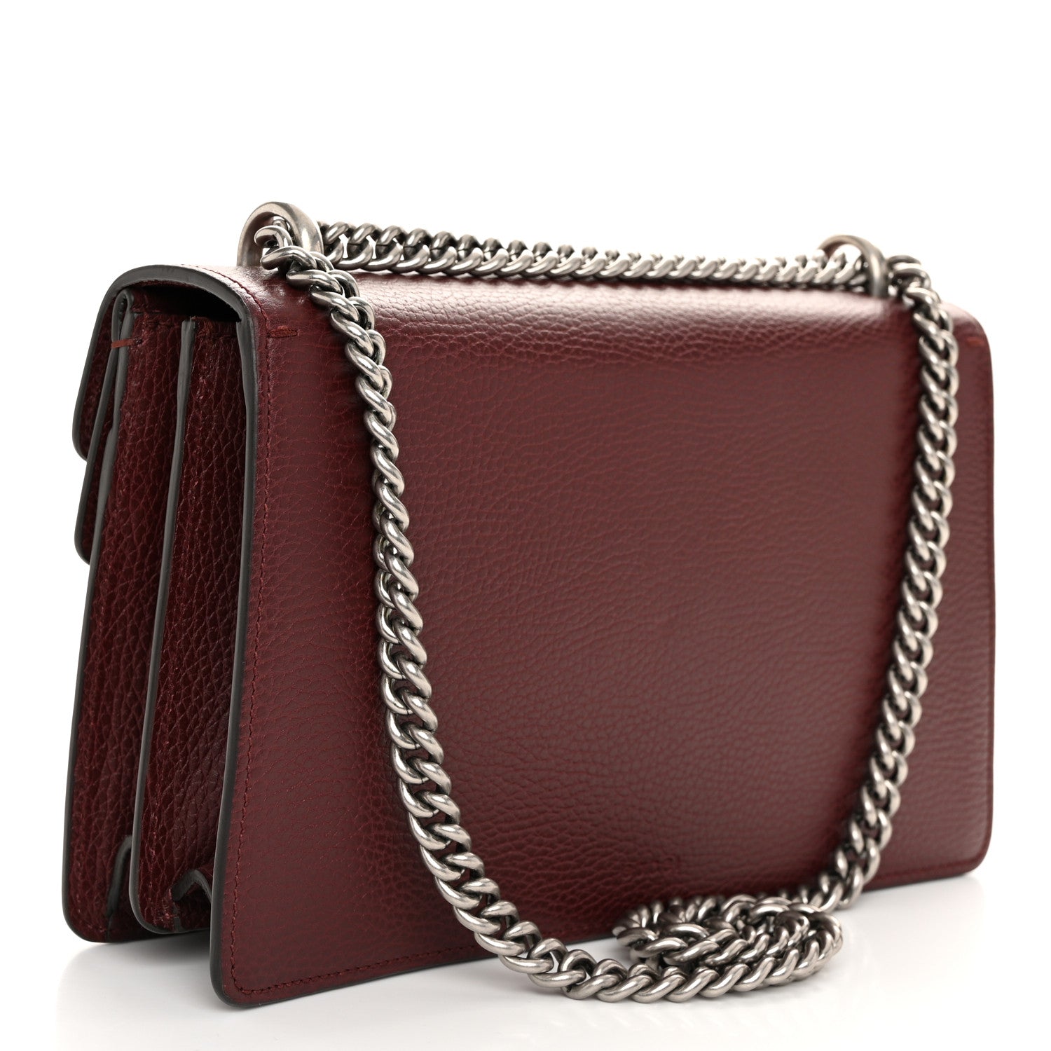 Gucci Dollar Calfskin Crystal Small Dionysus Shoulder Bag Vintage Bordeaux 3 of 14