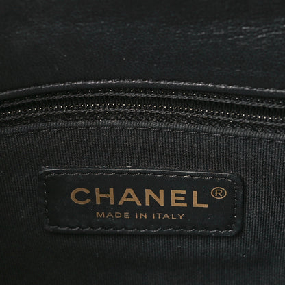 Chanel Lambskin Metal Quilted Mini Top Handle Square Flap Black 6 of 10