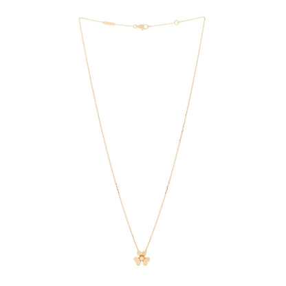 Van Cleef & Arpels 18K Yellow Gold Diamond Mini Frivole Pendant Necklace 2 of 5