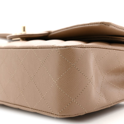 Chanel Caviar Quilted Medium Double Flap Beige 10 of 12