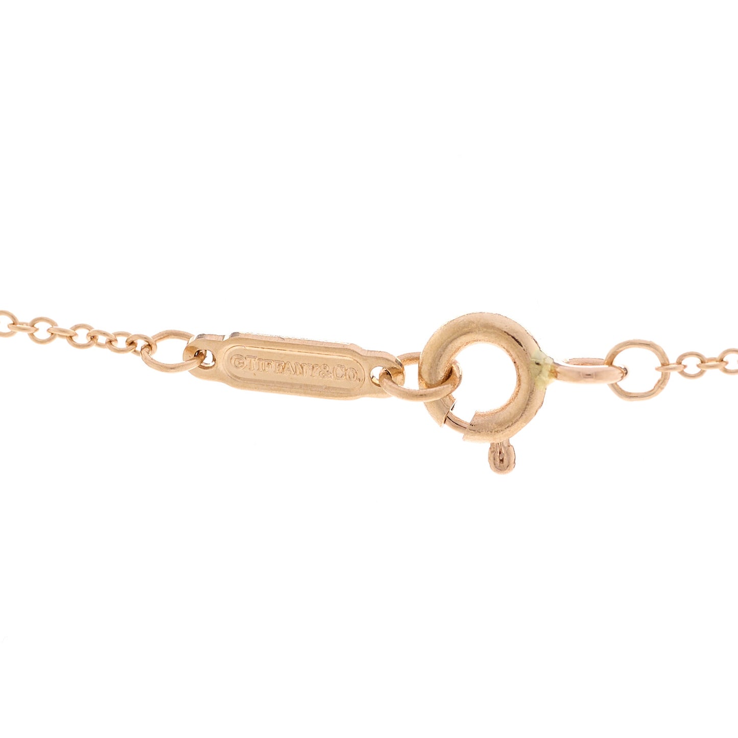 18K Rose Gold Mini Heart Key Pendant Necklace