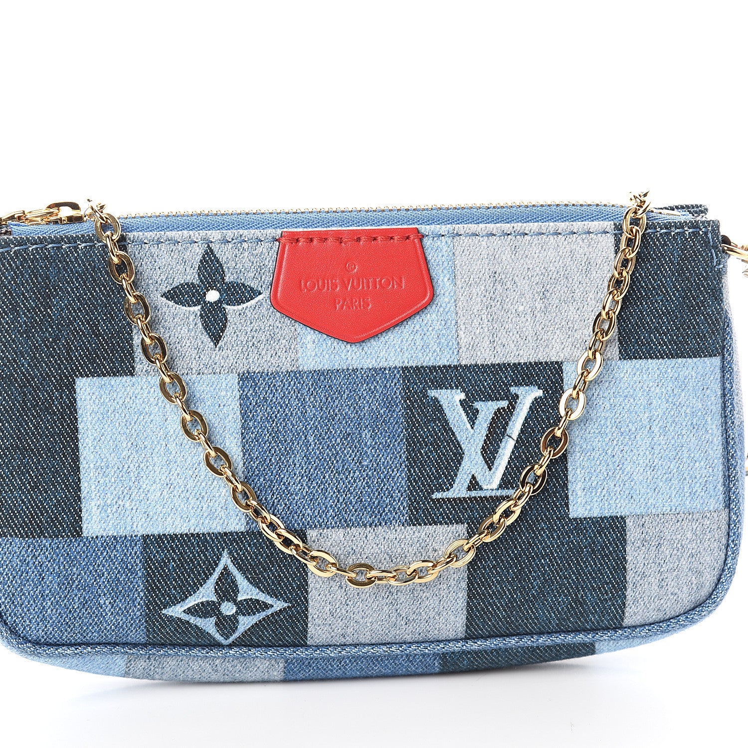 Louis Vuitton Denim Multi Pochette Accessories Mini Pochette 6 of 8