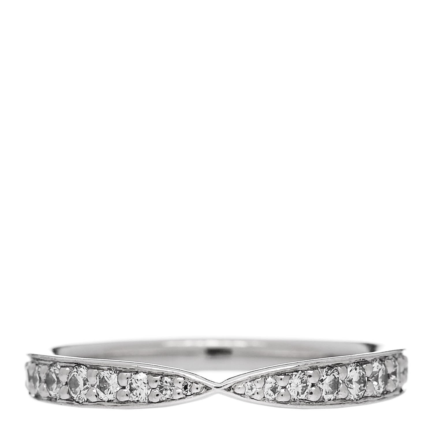 Tiffany Platinum Diamond Harmony Bead Set Band Ring 49 5 1 of 5