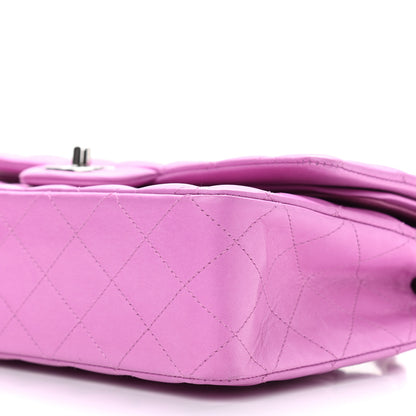Chanel Lambskin Quilted Medium Double Flap Pink 9 of 10