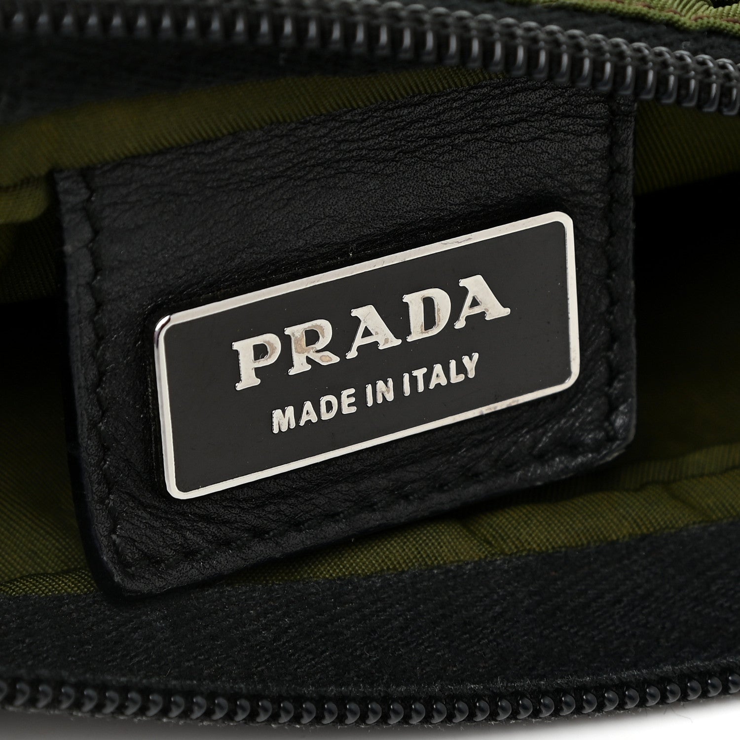 Prada Nylon Vela Flat Messenger Bag Mimetico 6 of 12