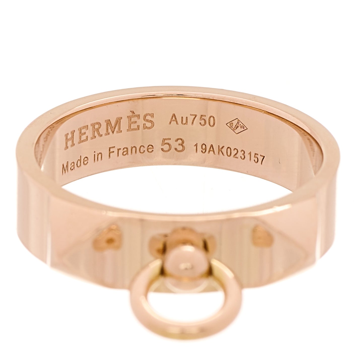 18K Rose Gold PM Collier De Chien Ring 53 6.5