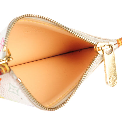 Louis Vuitton Monogram Multicolor Key Pouch White 5 of 7
