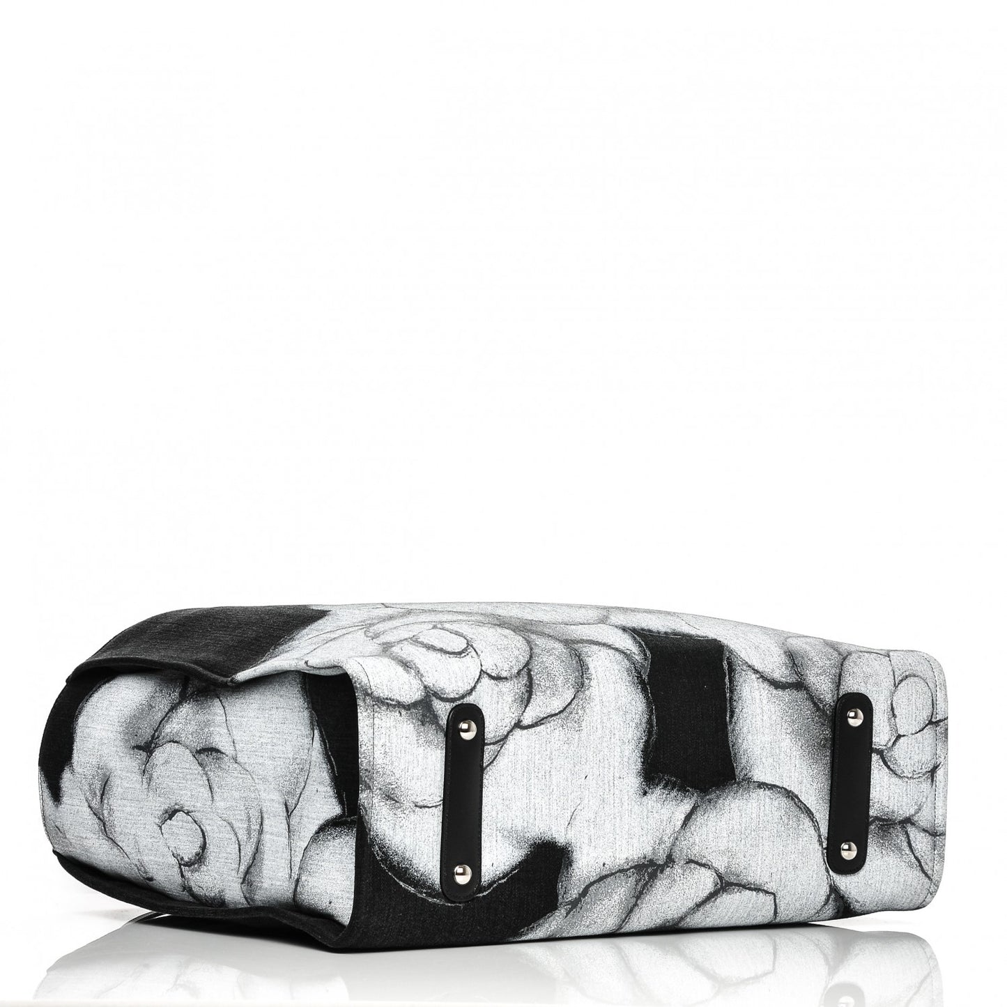 Canvas Large Camellia Shopping Tote White