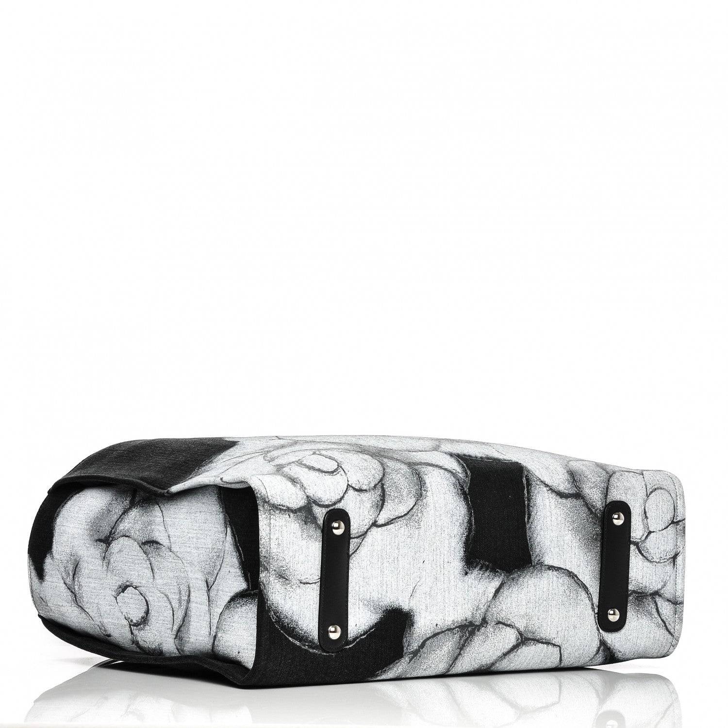 Chanel Canvas Large Camellia Shopping Tote White 4 of 7