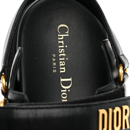 Christian Dior Lambskin Dioract 10mm Sandals 37 Black 8 of 9