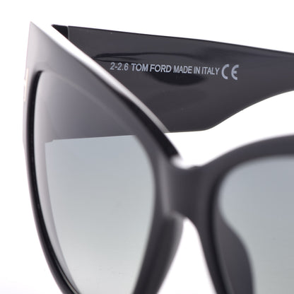 Tom Ford Acetate Anoushka Cat Eye Sunglasses TF371 Black 5 of 8