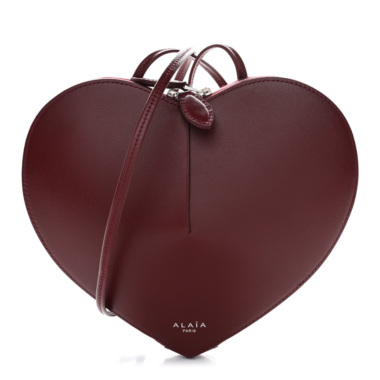 Lux Calfskin Le Coeur Bag Rouge Grenat