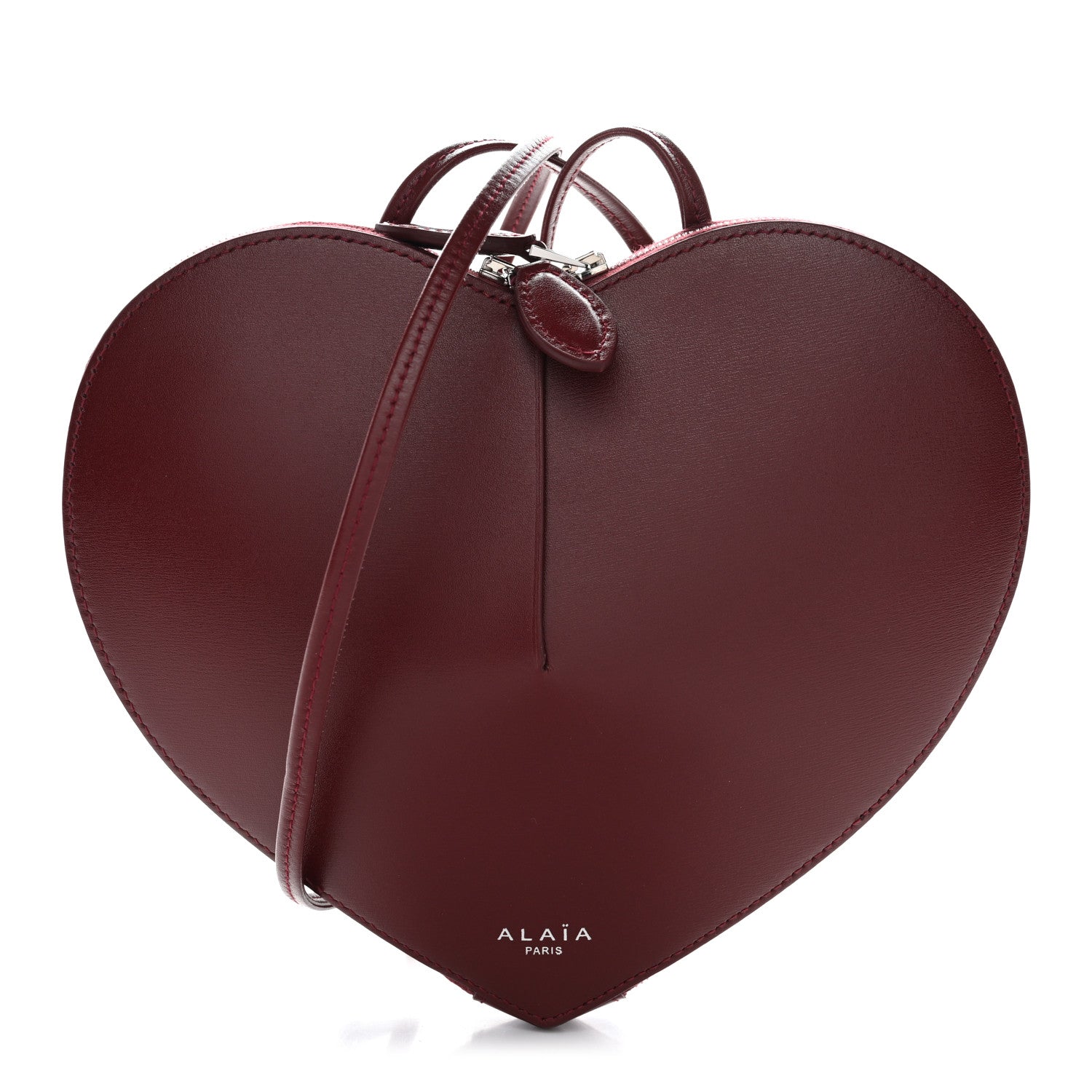 Alaia Lux Calfskin Le Coeur Bag Rouge Grenat 1 of 9
