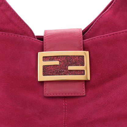 Fendi Suede Shoulder Bag Fuchsia 9 of 12