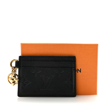 Louis Vuitton Empreinte Monogram LV Charms Card Holder Black 7 of 7