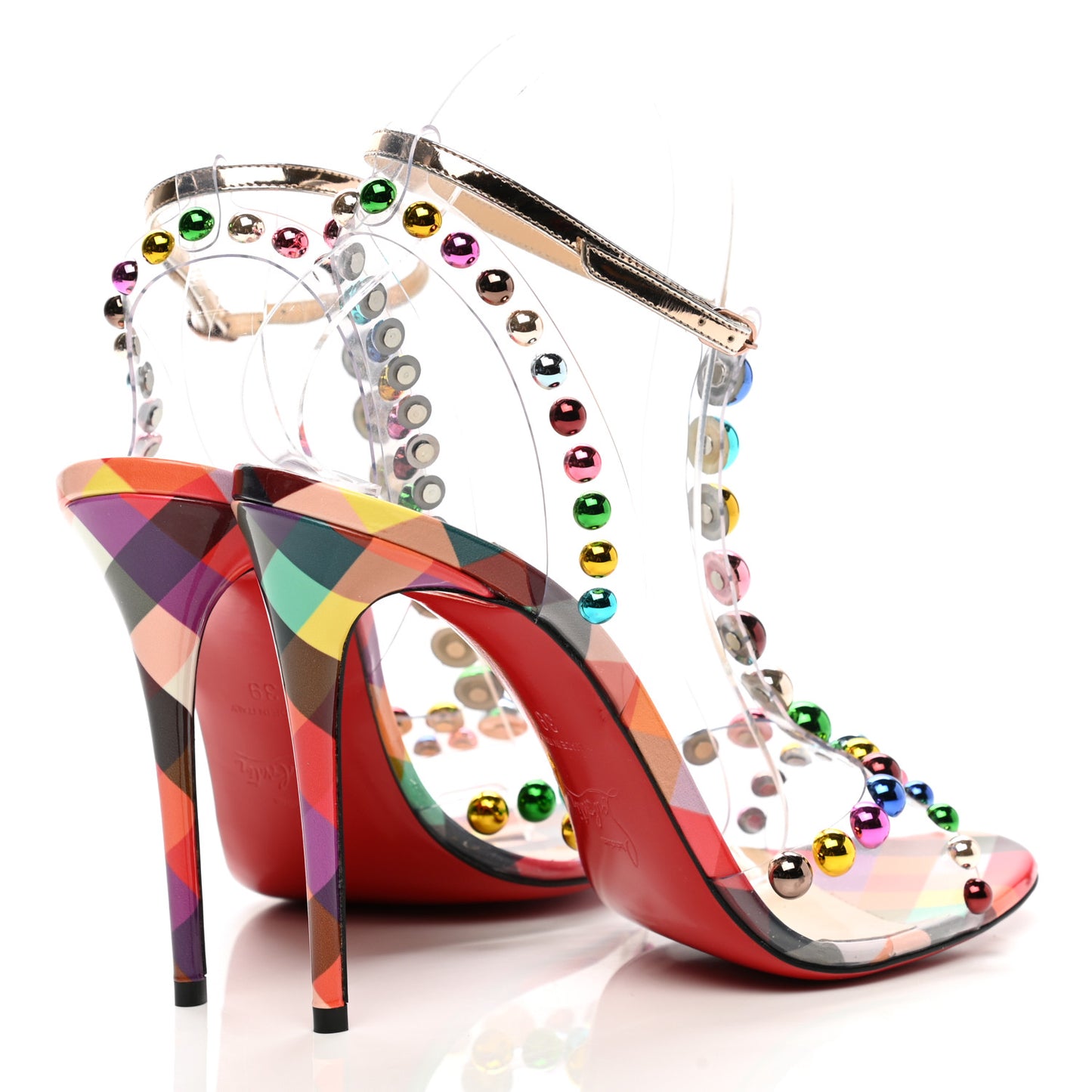 Patent PVC Faridaravie 100 Sandals 39 Multicolor