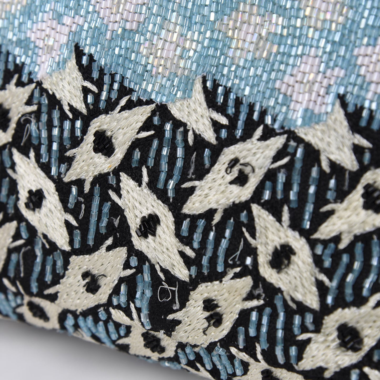 Beaded Lizard Mama Baguette Blue Yellow