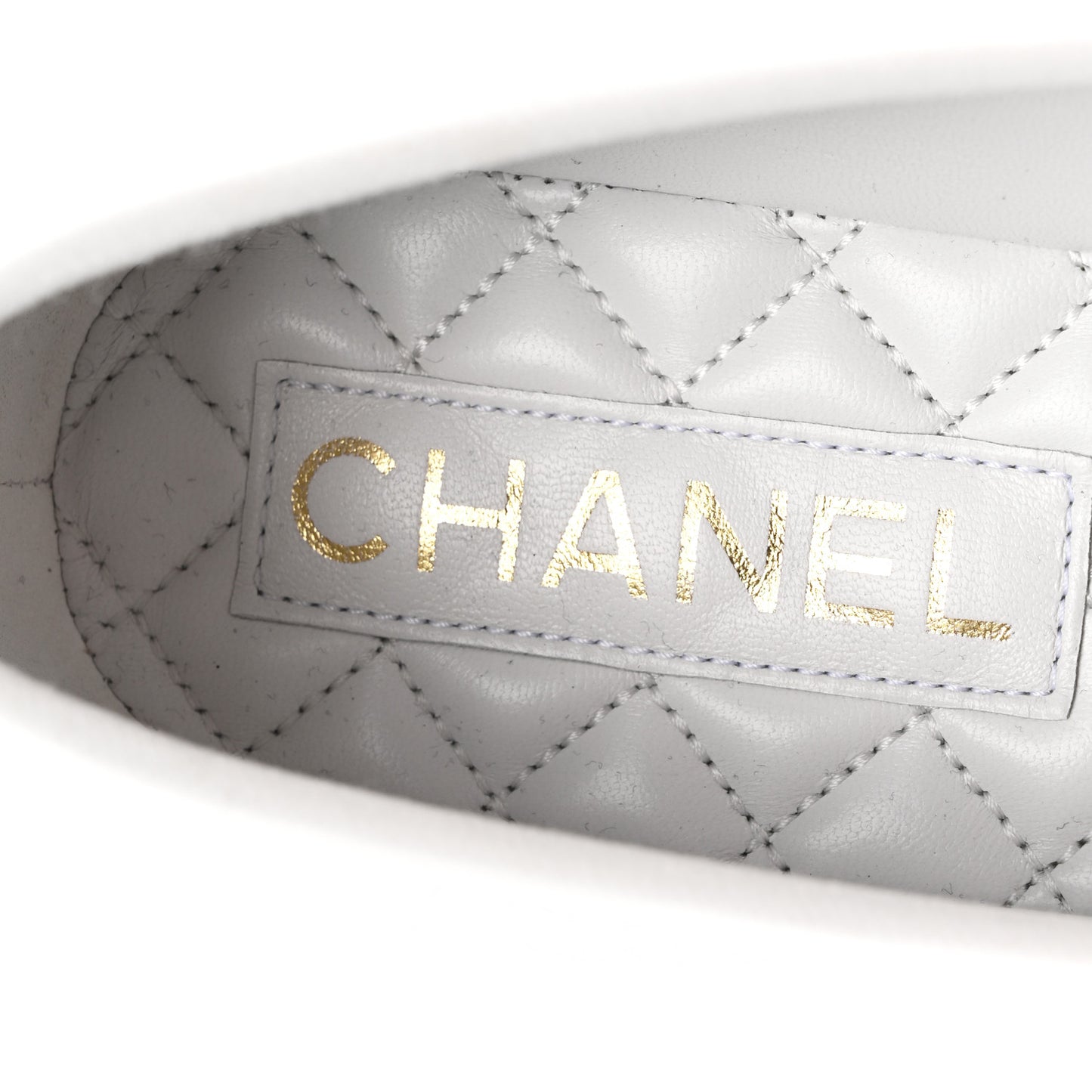 Lambskin Mary Jane Flats 38 White