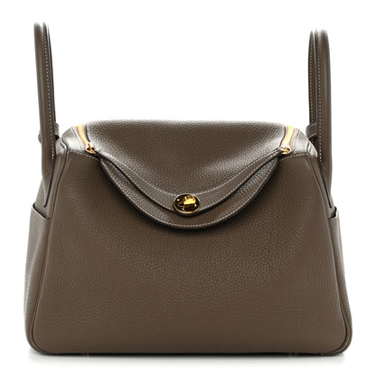Hermes Taurillon Clemence Lindy 30 Etoupe 1 of 13
