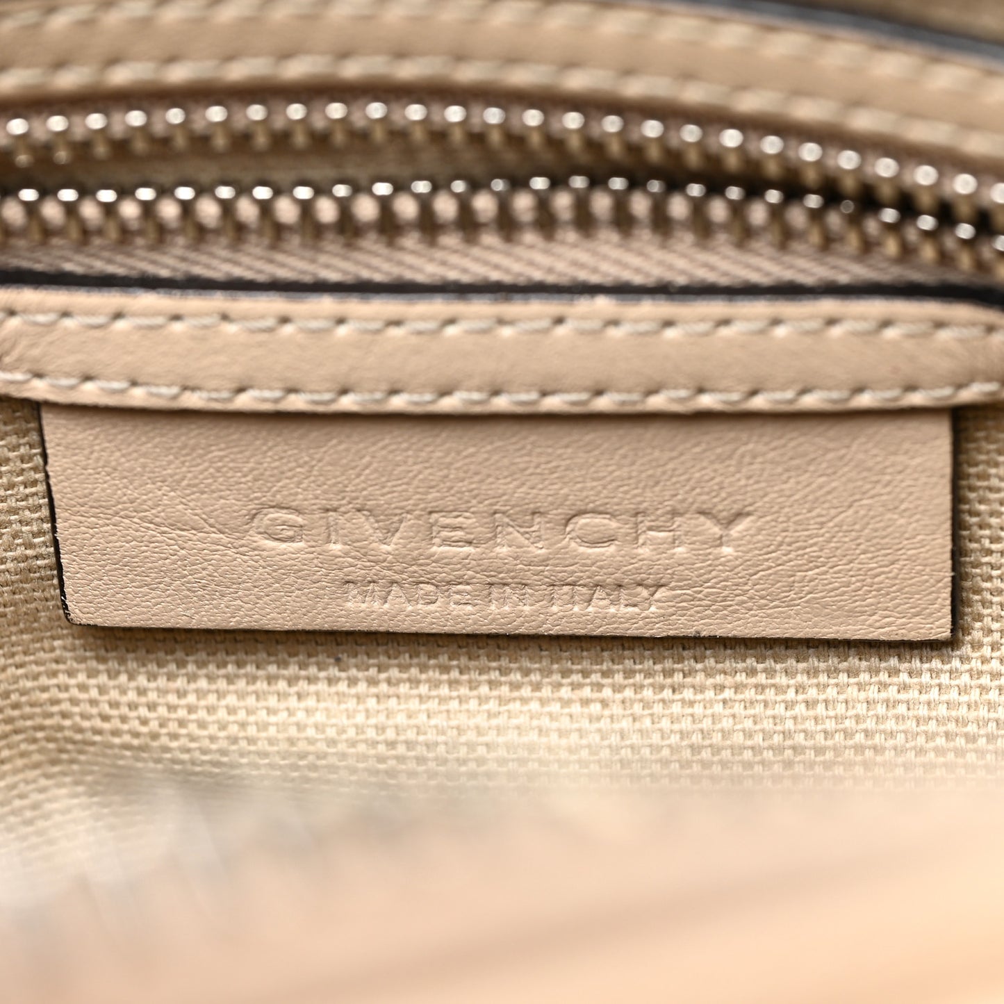 Calfskin Mini Studded Antigona Beige Buff