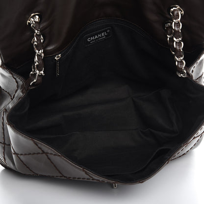 Chanel Calfskin Large Expandable Flap Bag Brown 5 of 10