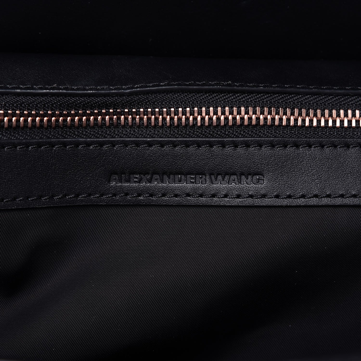 Alexander Wang Calfskin Large Marion Black Rose Gold Hardware 8 of 9