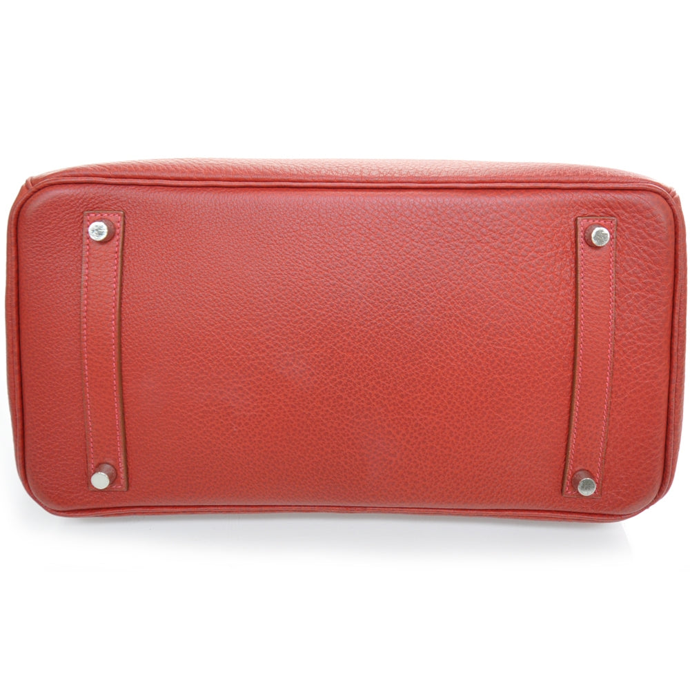 Clemence BIRKIN 35 Handbag Red - Bleu Red