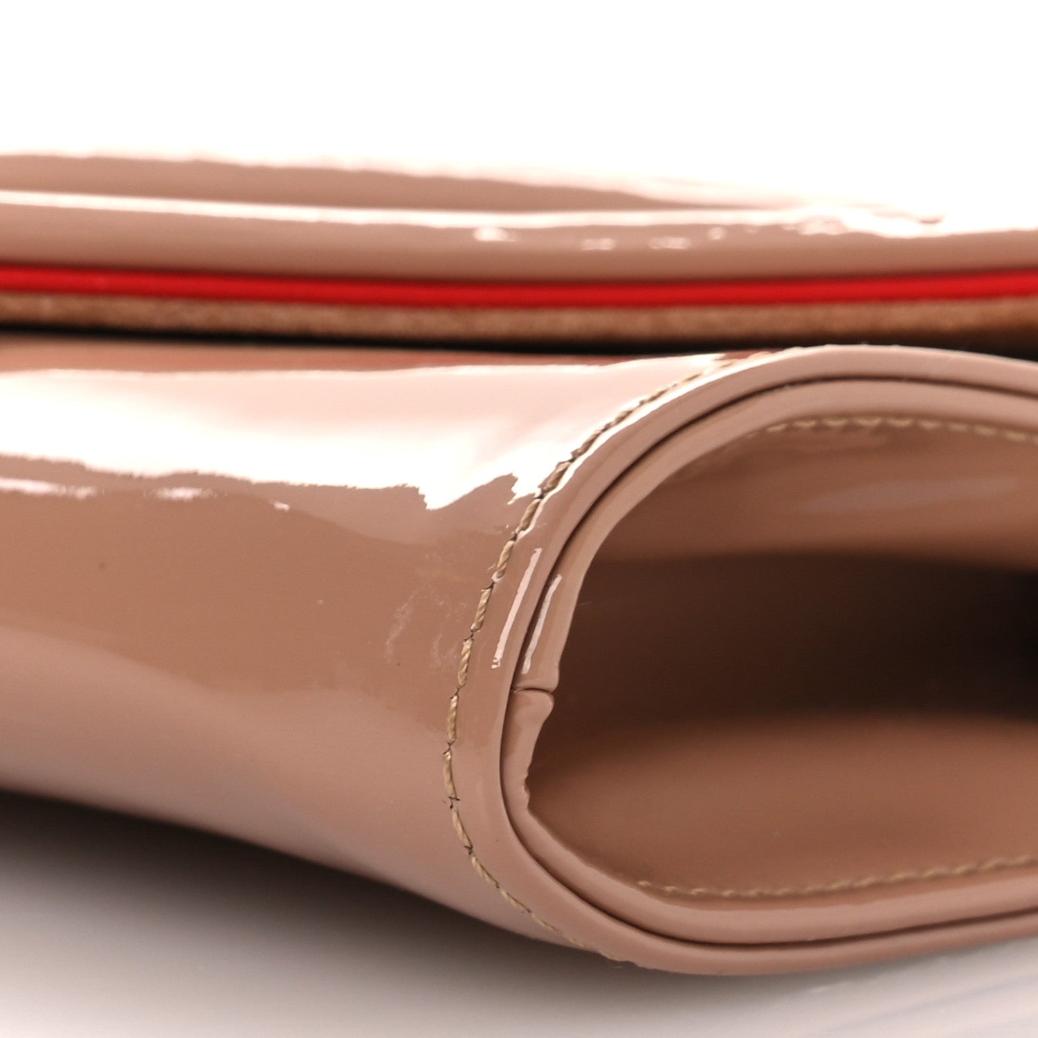 Christian Louboutin Patent So Kate Baguette Clutch Nude 9 of 10