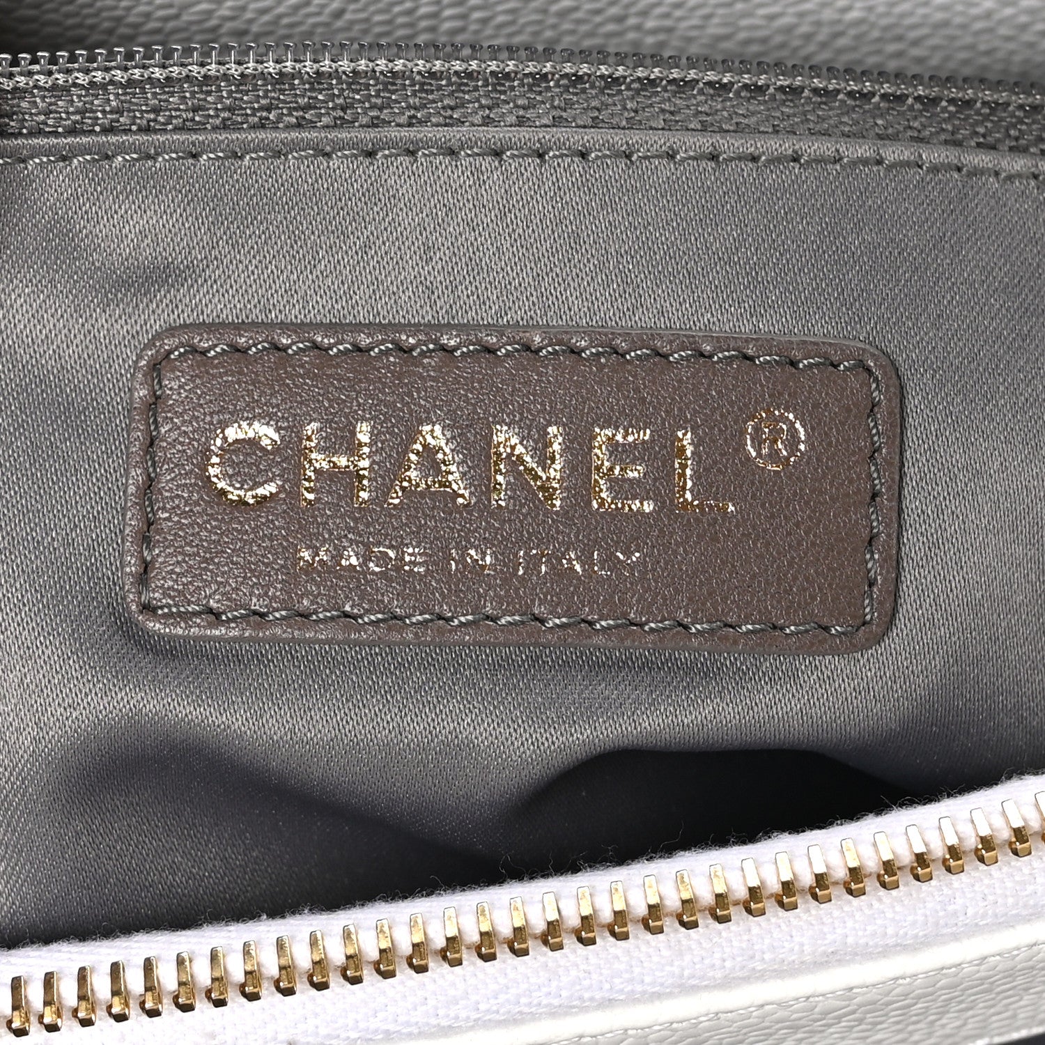 Chanel Caviar Quilted Grand Shopping Tote GST White 7 of 11