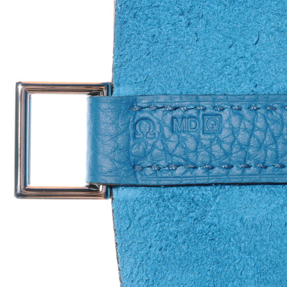 Hermes Taurillon Clemence Picotin Lock MM Bleu Izmir 8 of 8