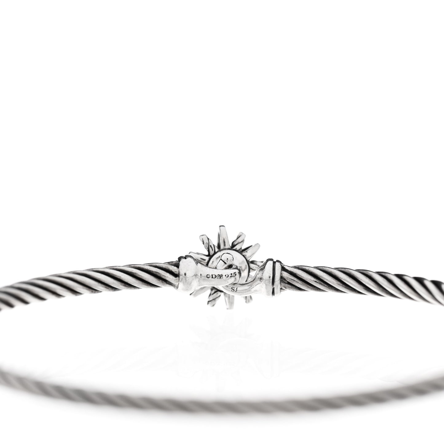 Sterling Silver Diamond Starburst Bracelet