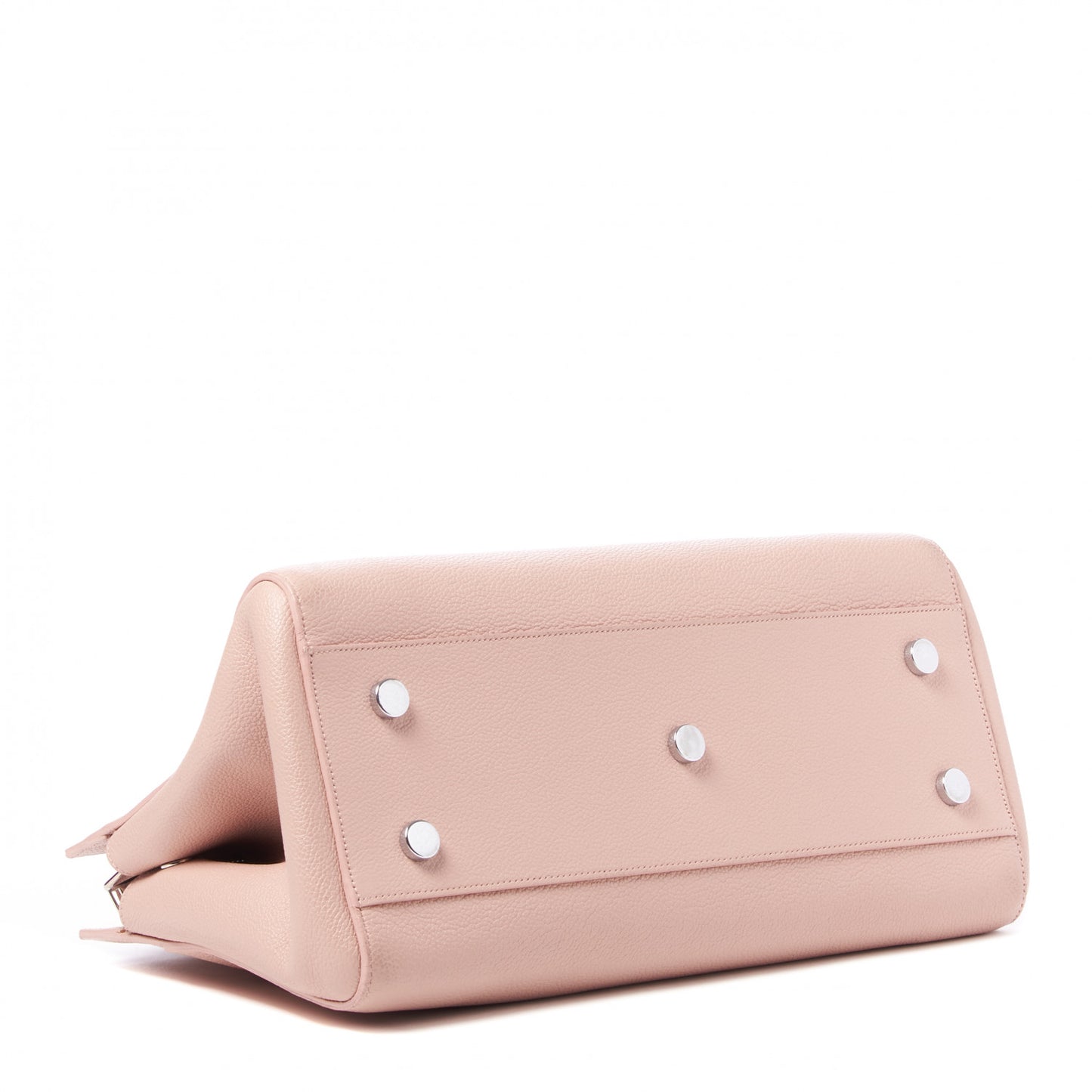 Grained Calfskin Small Cabas Rive Gauche Rose