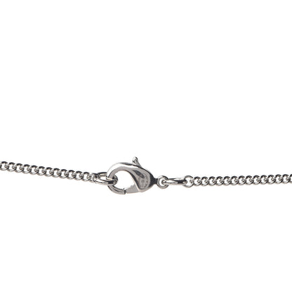Chanel Crystal CC Drop Pendant Necklace Silver 3 of 3