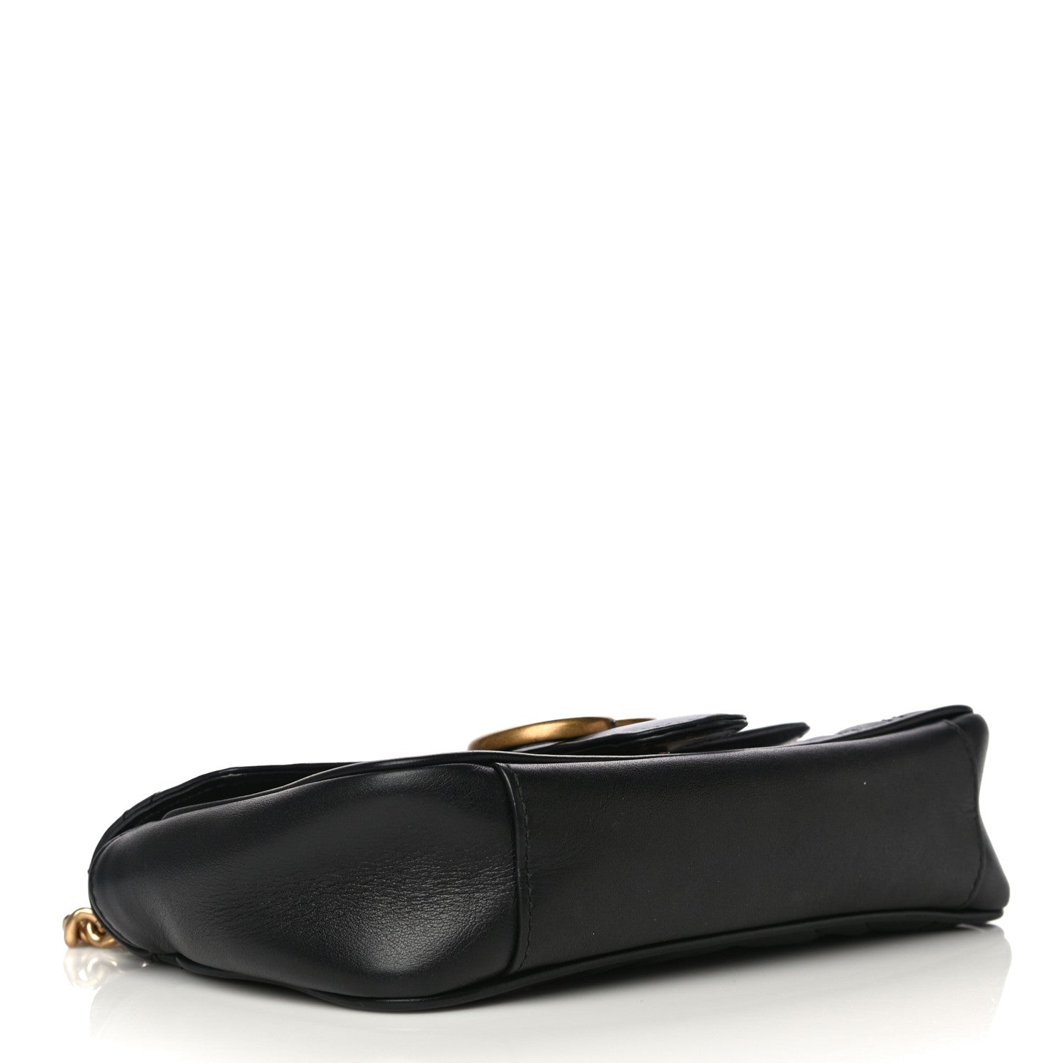Gucci Calfskin Matelasse Mini GG Marmont Shoulder Bag Black 4 of 24