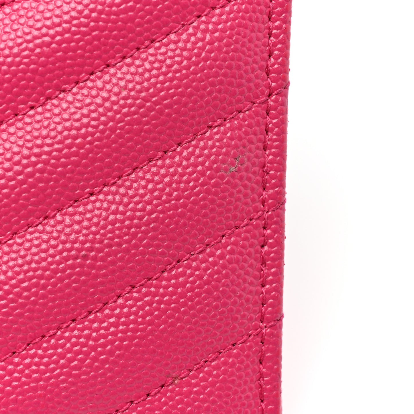 Grain De Poudre Chevron Monogram Bill Pouch Bright Pink