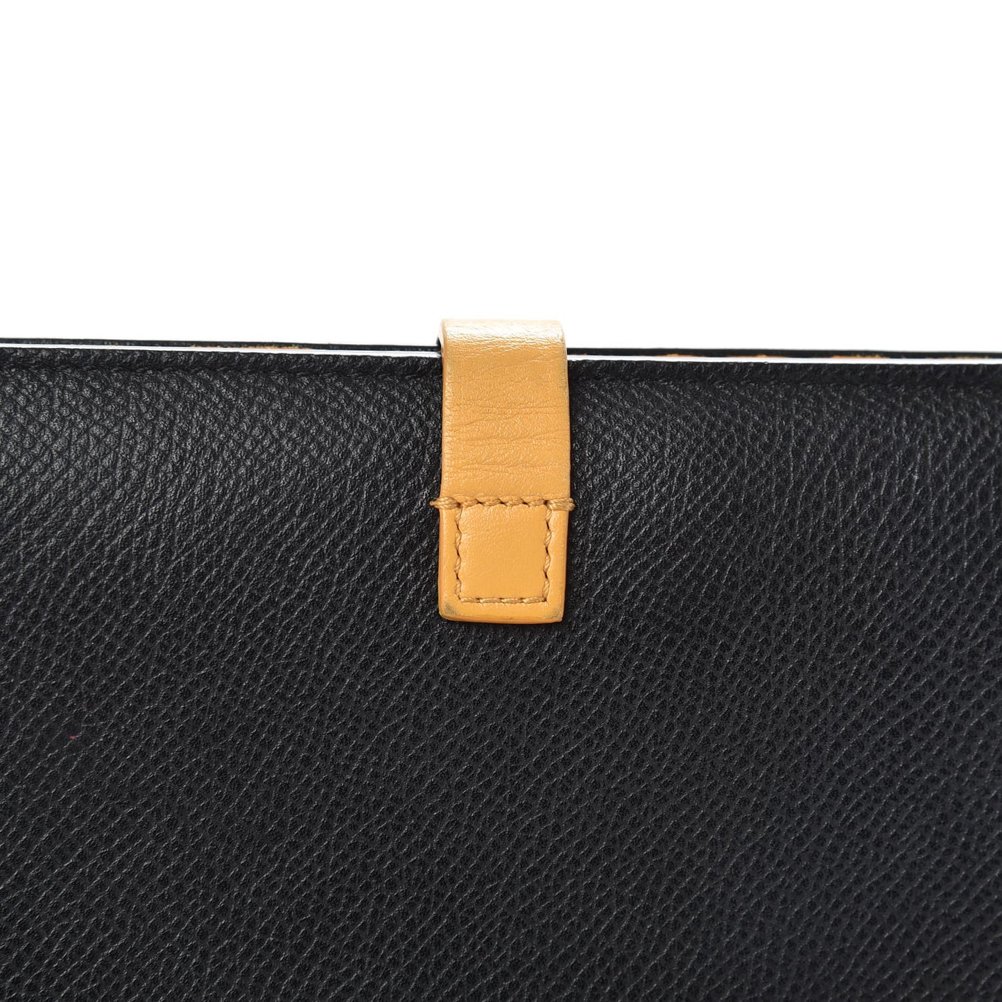 Grained Calfskin Large Multifunction Strap Wallet Midnight